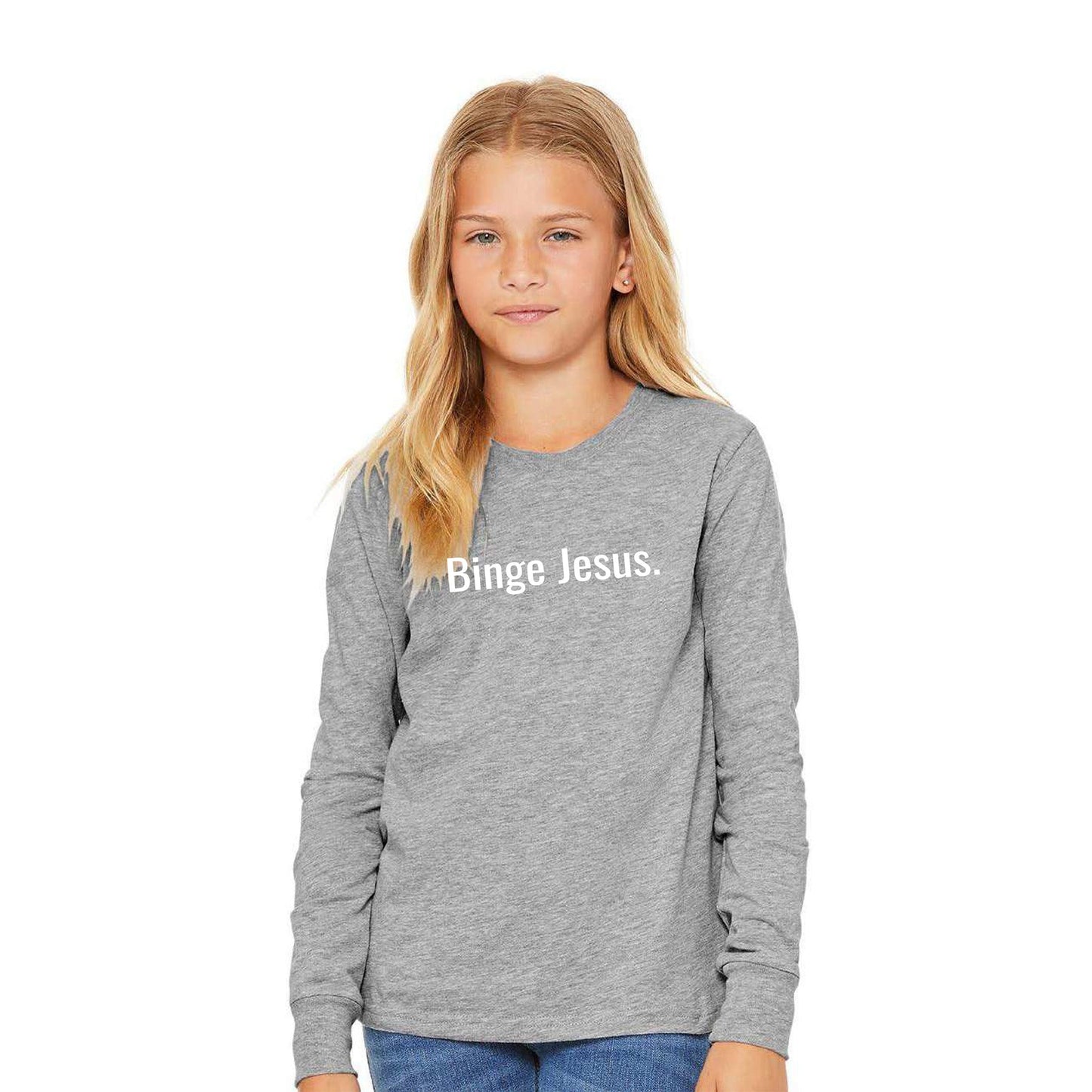 "Binge Jesus" Chosen long sleeve shirt