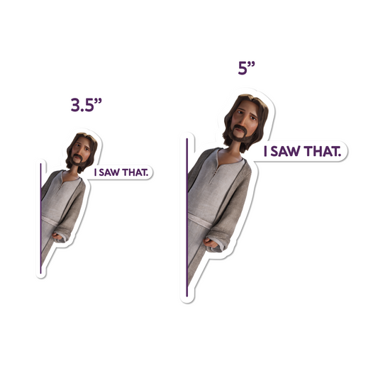 The King of Kings ’I Saw That’ Sticker - Small - 3.5’’ - Stickers