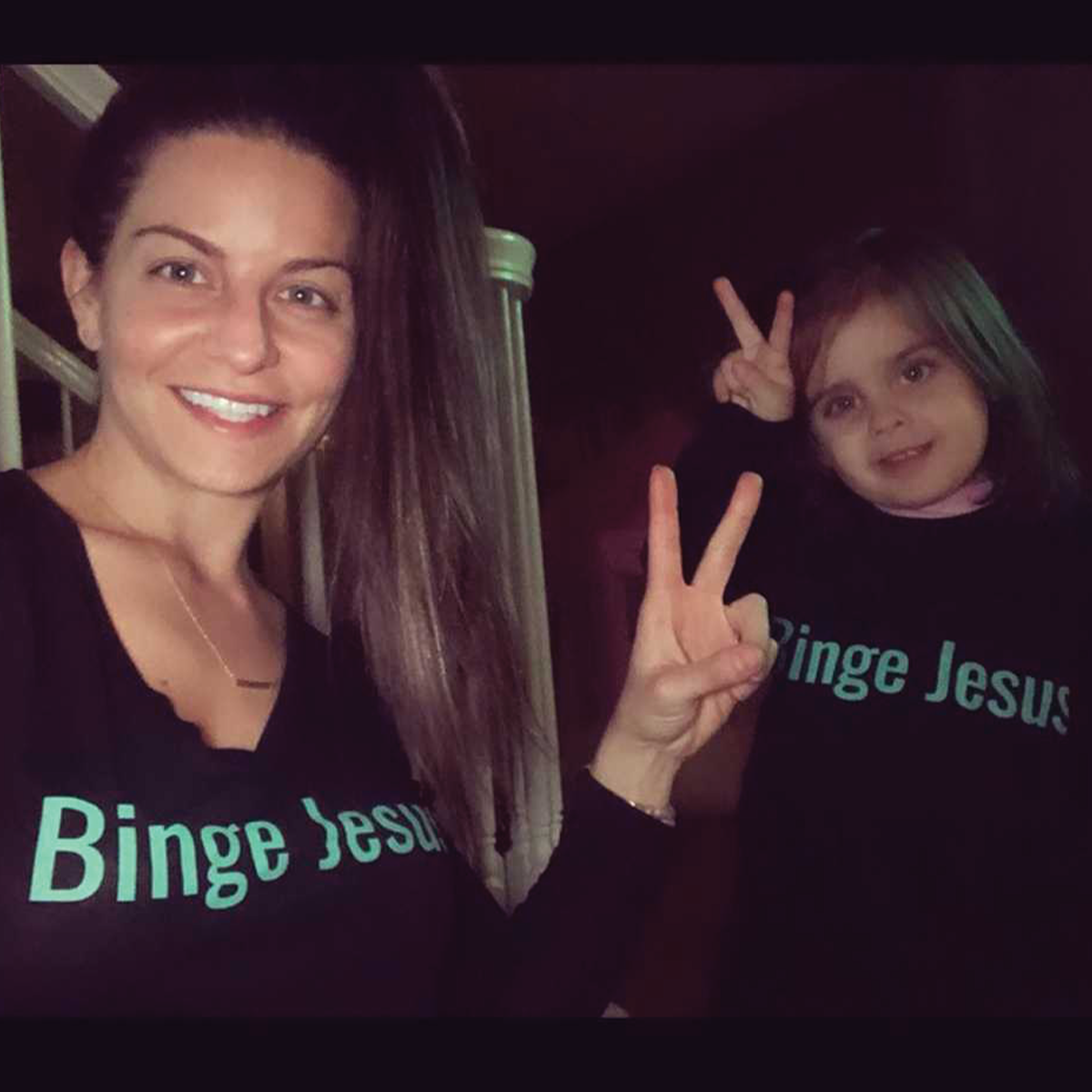 "Binge Jesus" Chosen long sleeve shirt