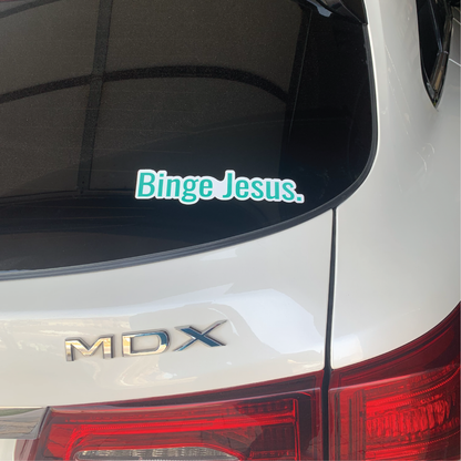 "Binge Jesus" Stickers
