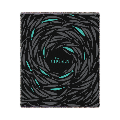 Against the Current - Teal Fish Blanket
