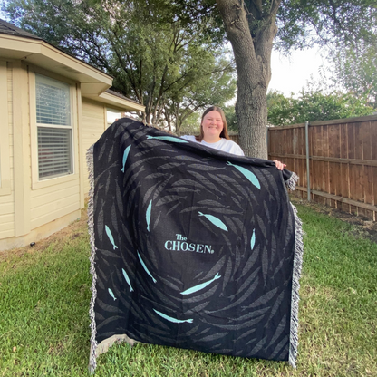 Against the Current - Teal Fish Blanket