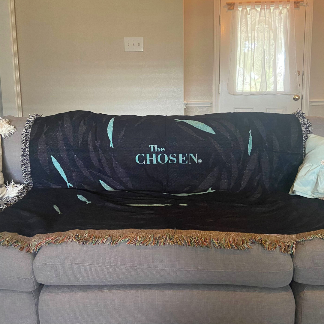 Against the Current - Teal Fish Blanket
