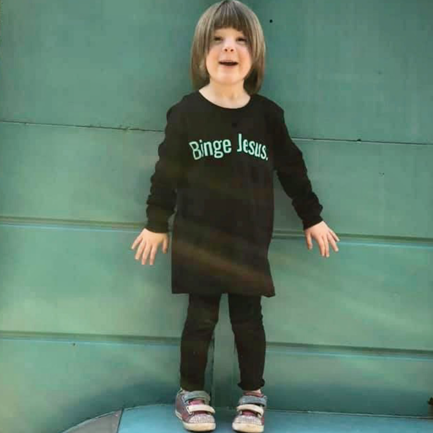 "Binge Jesus" Chosen long sleeve shirt