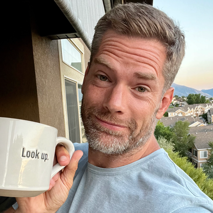 "Look Up" Stoneware Mug