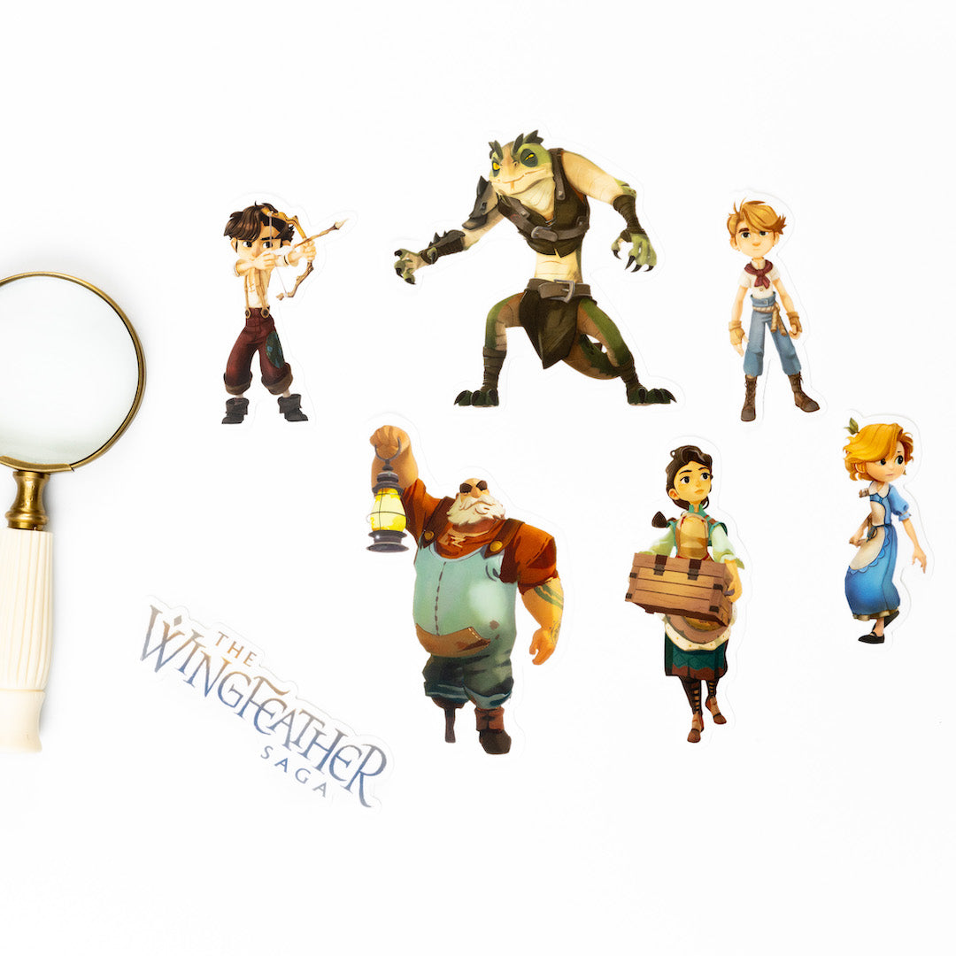 Wingfeather Character Sticker Set