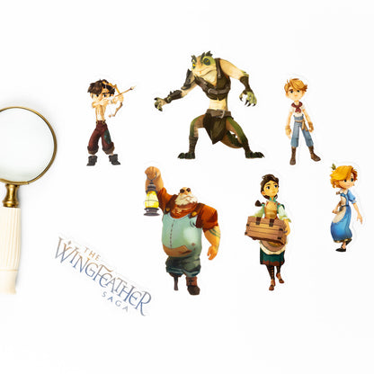 Wingfeather Character Sticker Set