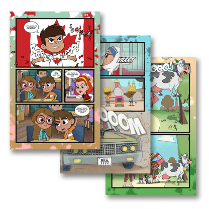 S1 E7 · Cakes, Pies & Flat Earth Guys · Graphic Novel