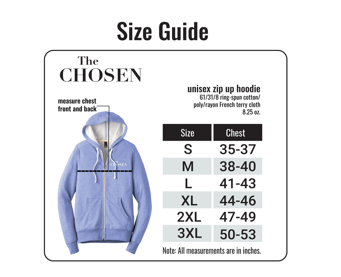 "Stir Up The Water" Chosen Zip Up Hoodie