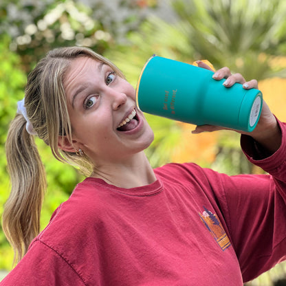 "Get Used to Different" Stainless Steel Teal Tumbler 3-Piece Bundle