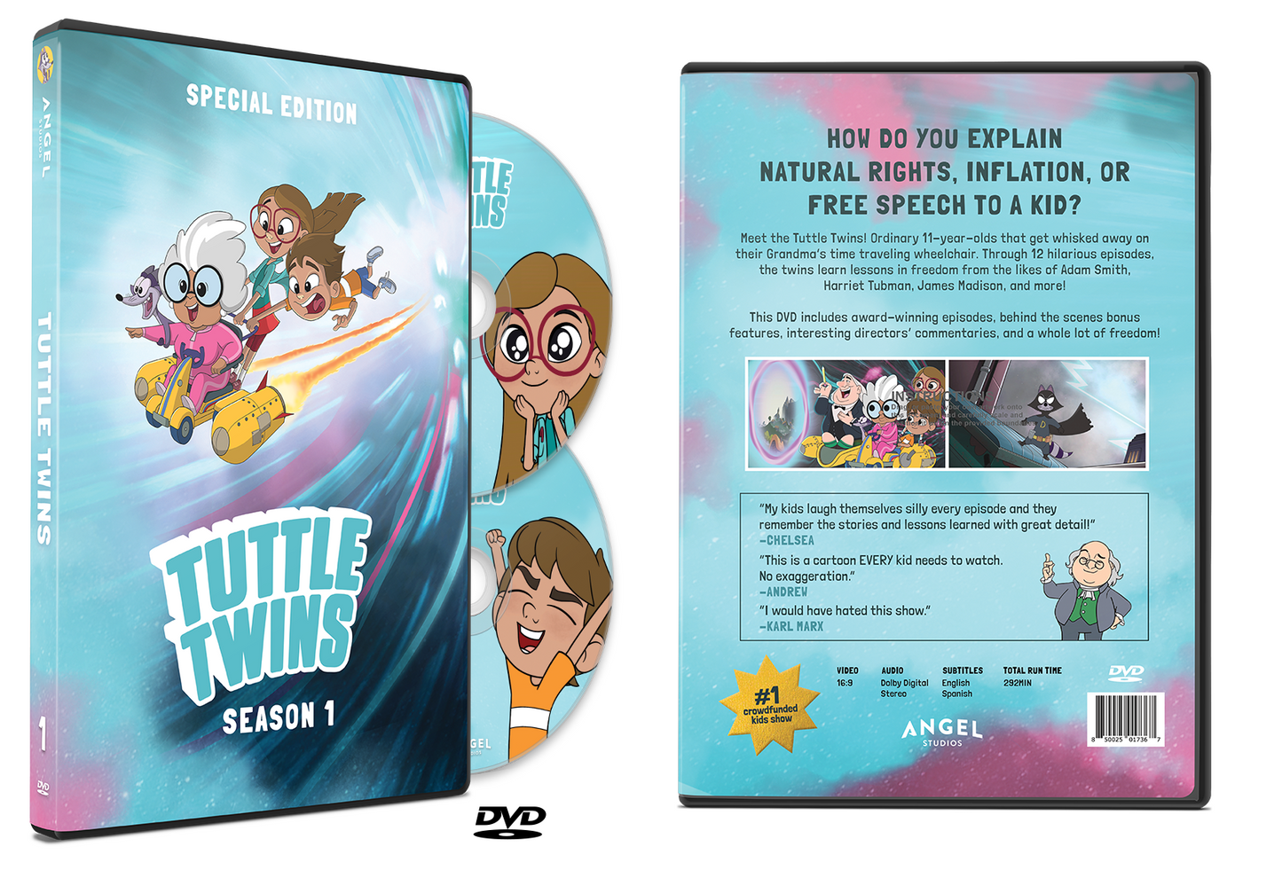 Tuttle Twins Season 1 Special Edition DVD or Blu-ray