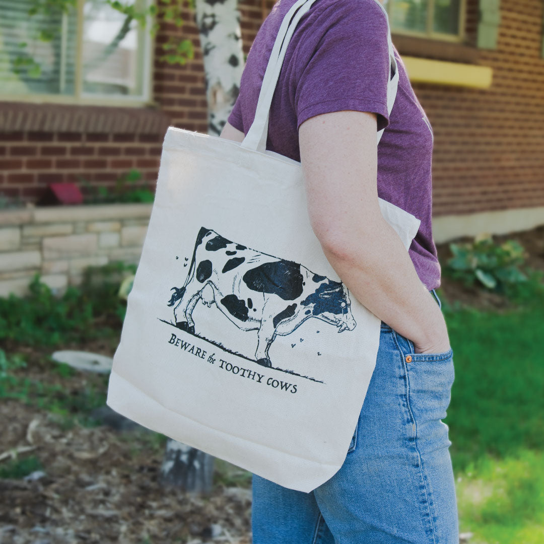 Toothy Cow Tote