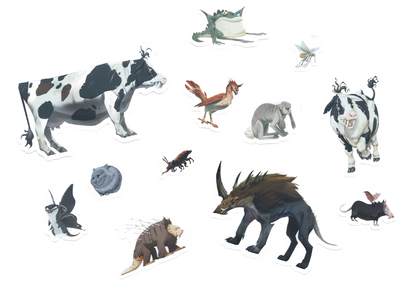 Creature Sticker Set