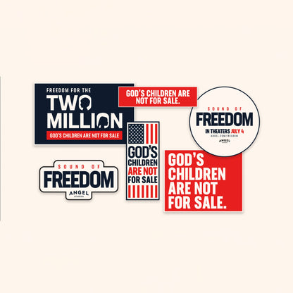 Sound of Freedom Sticker Set