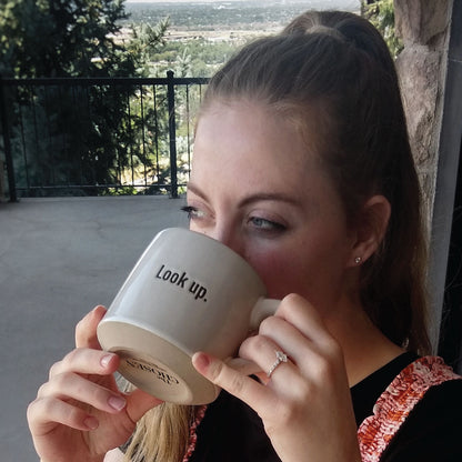 "Look Up" Stoneware Mug