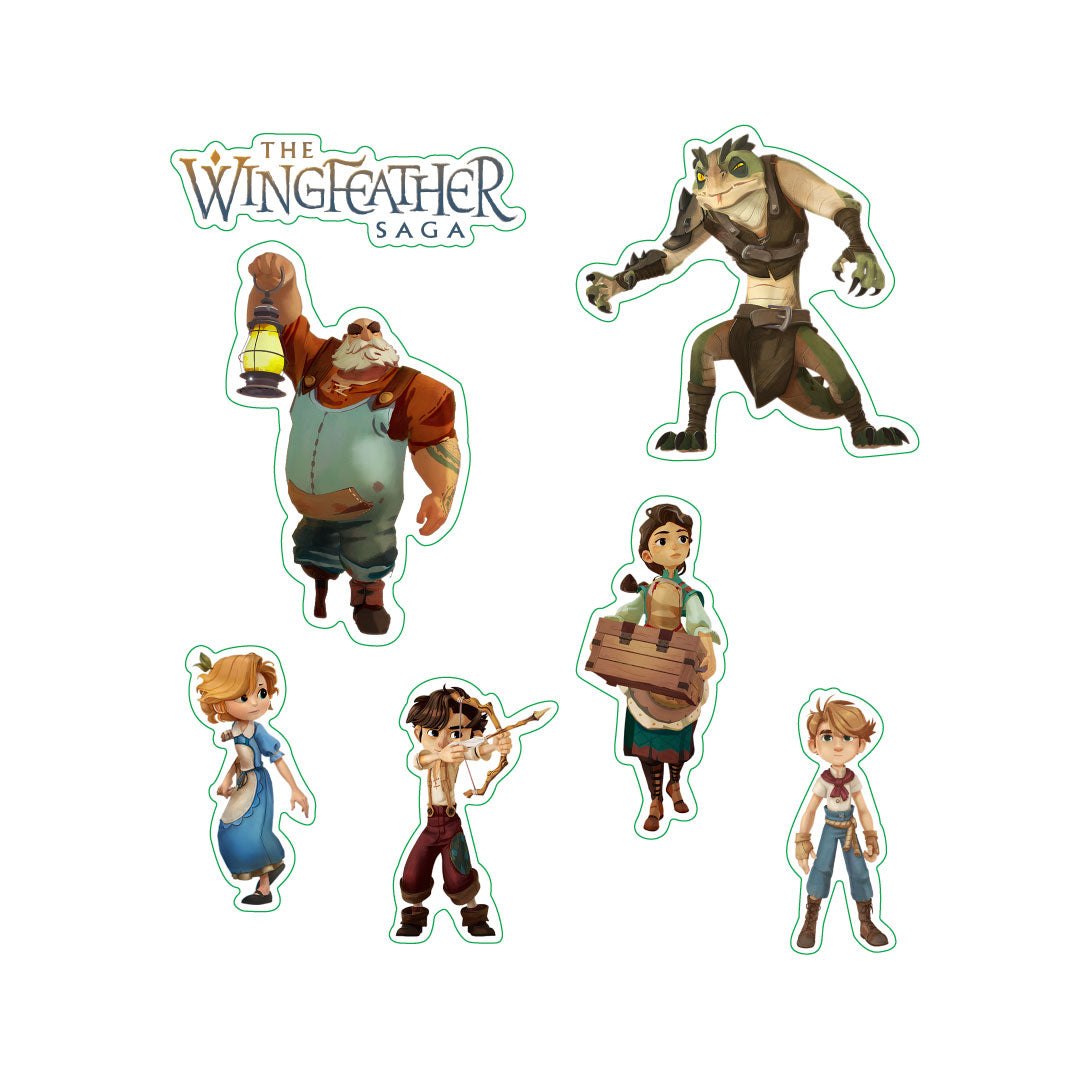 Wingfeather Character Sticker Set